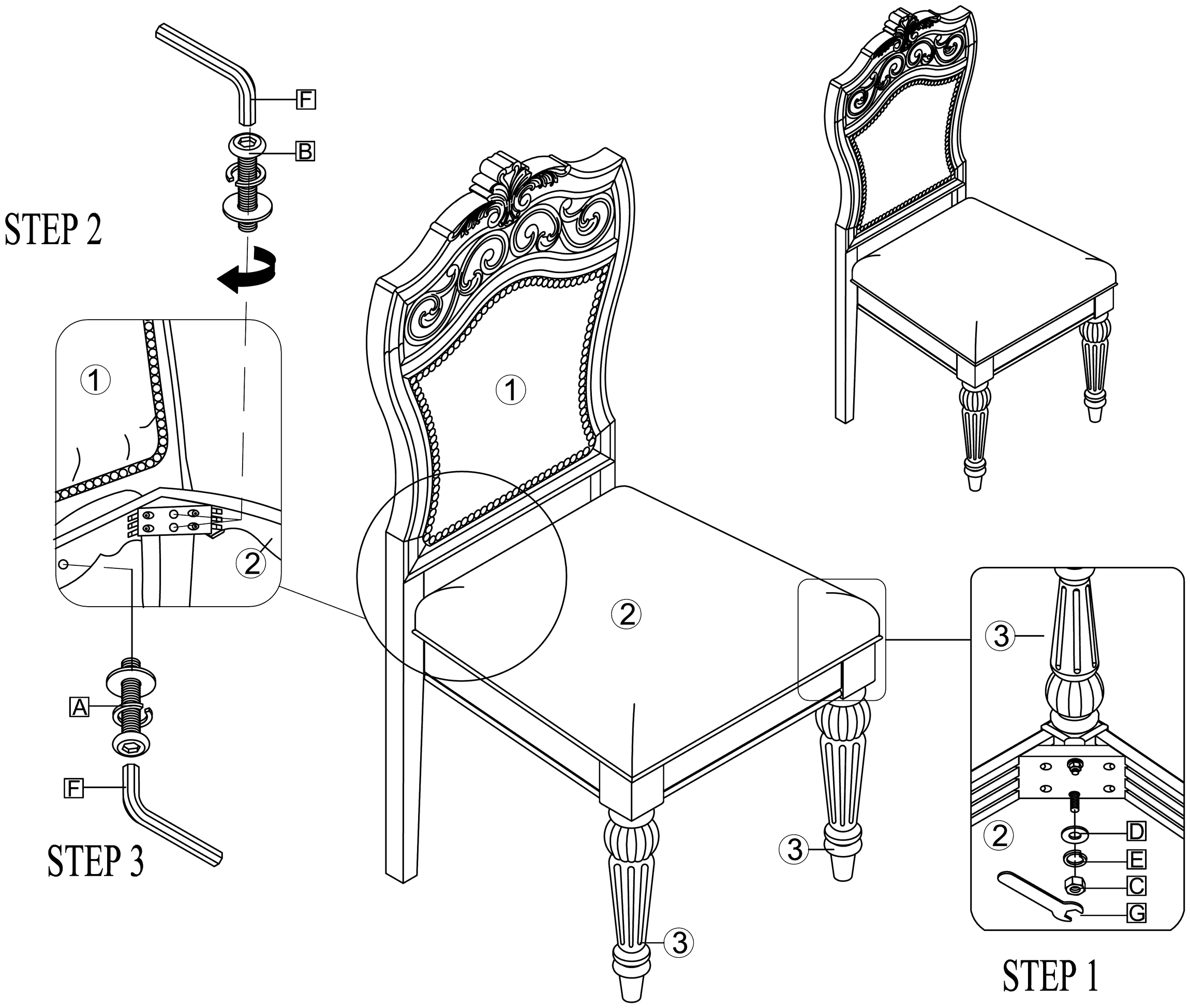 Upholstered side chair 42485866 / HMIS D8586-03