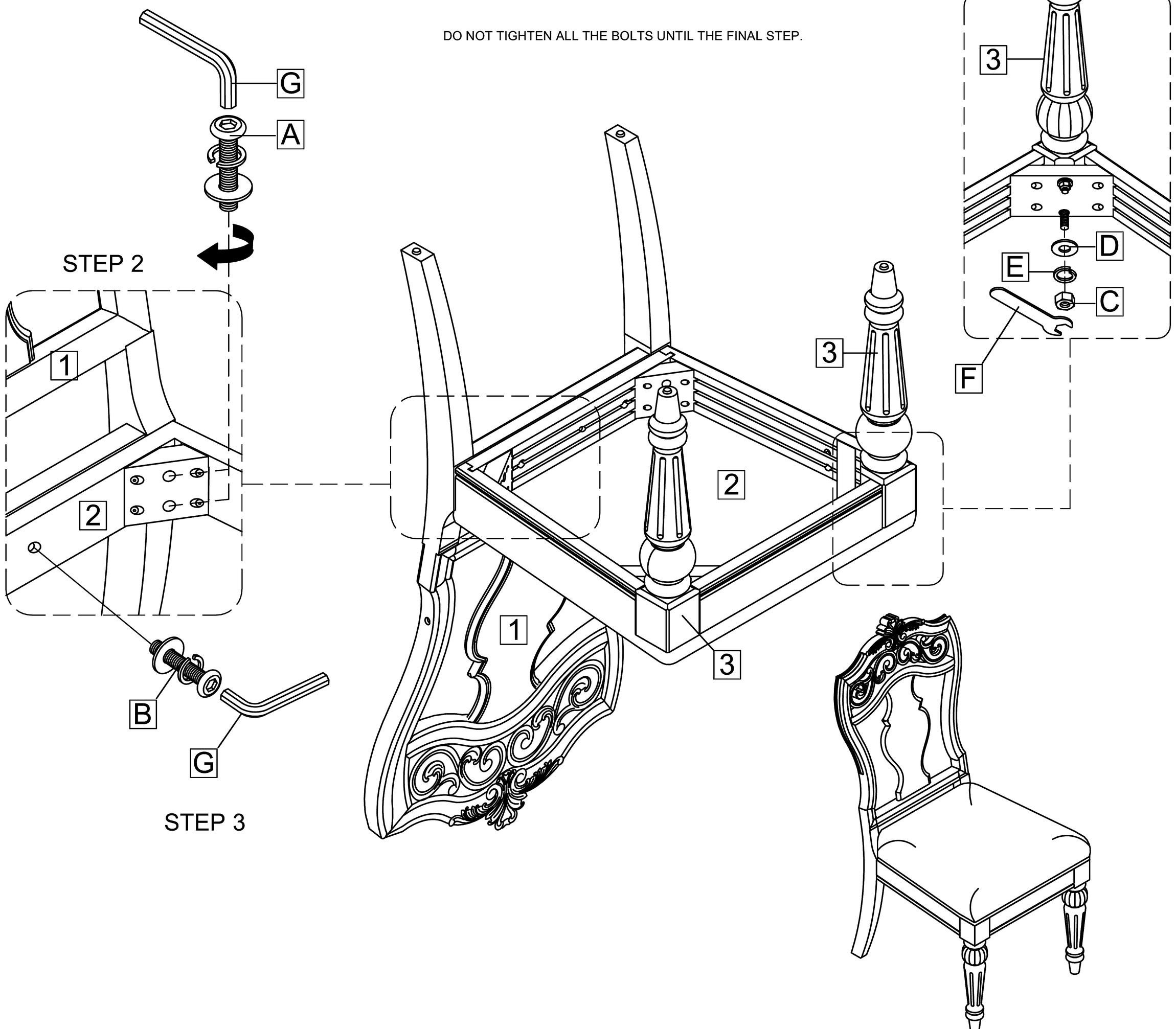 Wood back side chair 42585868 / HMIS D8586-13