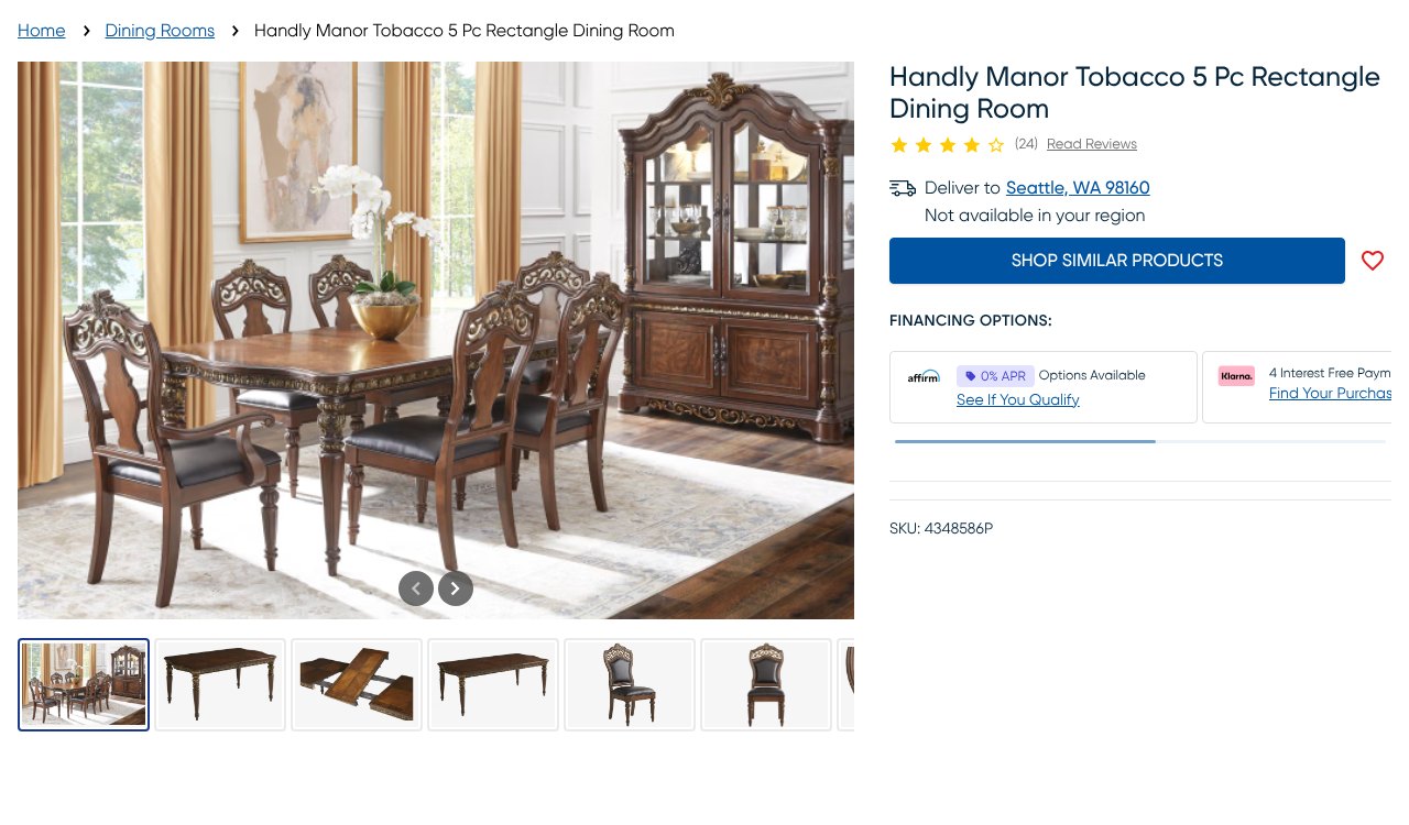 Handly Manor Tobacco 5 Pc Rectangle Dining Room · Rooms To Go